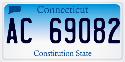 CT license plate AC69082