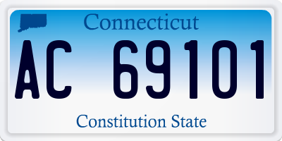 CT license plate AC69101