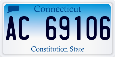 CT license plate AC69106