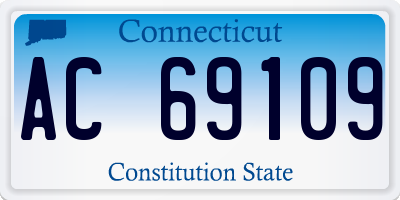 CT license plate AC69109