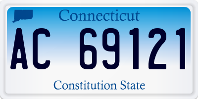 CT license plate AC69121