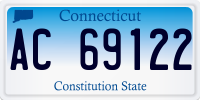 CT license plate AC69122