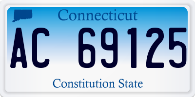 CT license plate AC69125