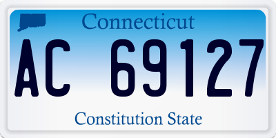 CT license plate AC69127