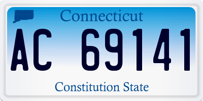 CT license plate AC69141