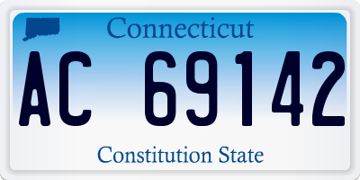 CT license plate AC69142