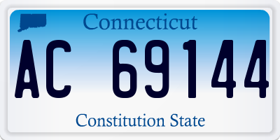 CT license plate AC69144