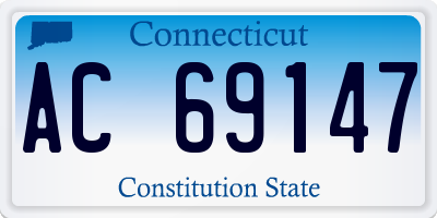 CT license plate AC69147