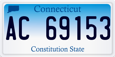 CT license plate AC69153