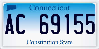 CT license plate AC69155