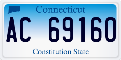 CT license plate AC69160