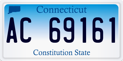 CT license plate AC69161