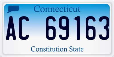 CT license plate AC69163