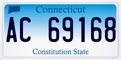 CT license plate AC69168