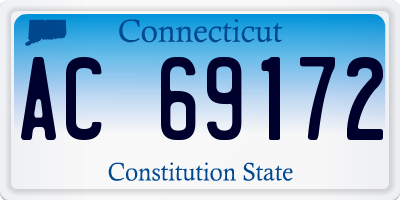 CT license plate AC69172