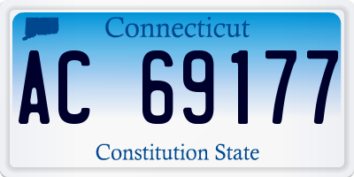 CT license plate AC69177