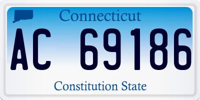 CT license plate AC69186