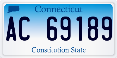 CT license plate AC69189