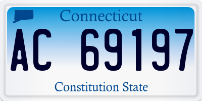 CT license plate AC69197