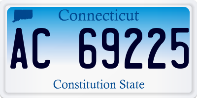 CT license plate AC69225