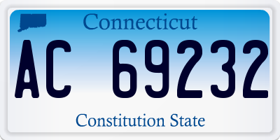 CT license plate AC69232
