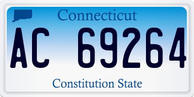 CT license plate AC69264