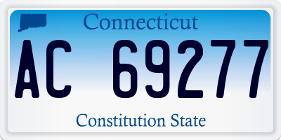 CT license plate AC69277