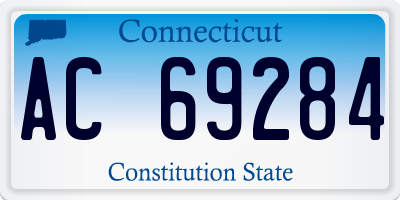 CT license plate AC69284