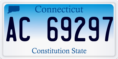 CT license plate AC69297