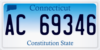 CT license plate AC69346
