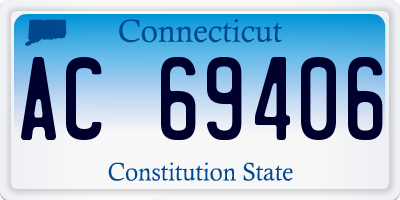 CT license plate AC69406