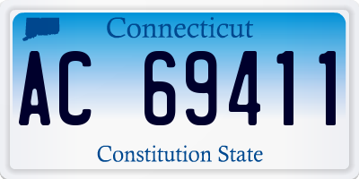 CT license plate AC69411