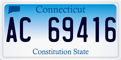 CT license plate AC69416
