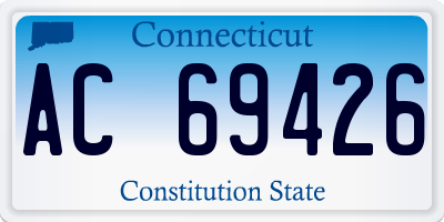 CT license plate AC69426