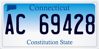 CT license plate AC69428