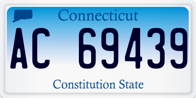 CT license plate AC69439