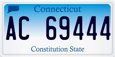 CT license plate AC69444