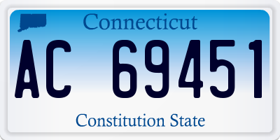 CT license plate AC69451