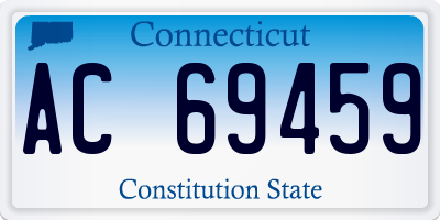 CT license plate AC69459