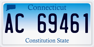 CT license plate AC69461
