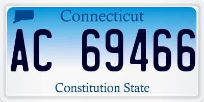 CT license plate AC69466