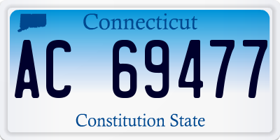 CT license plate AC69477