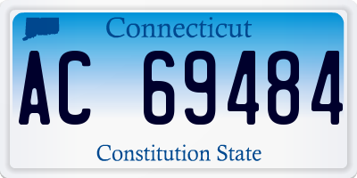 CT license plate AC69484