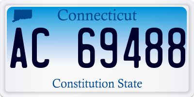 CT license plate AC69488