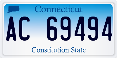 CT license plate AC69494