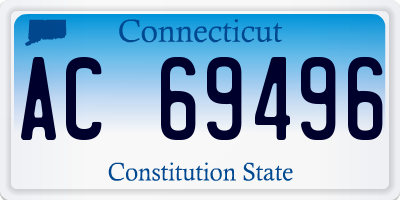 CT license plate AC69496