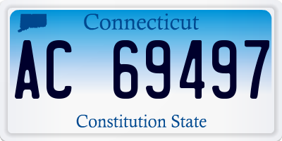 CT license plate AC69497