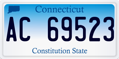CT license plate AC69523