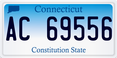 CT license plate AC69556