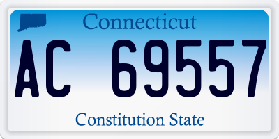 CT license plate AC69557